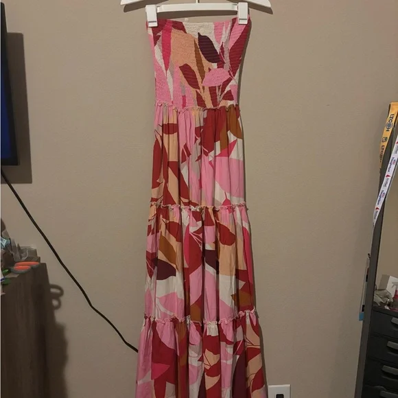 ABEL THE LABEL Strapless Smocked Bodice Maxi Dress – Size S - Picture 7 of 7